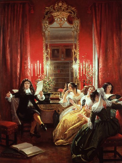Trissotin leyendo su soneto, de 